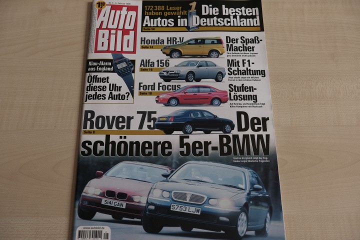 Deckblatt Auto Bild (05/1999)